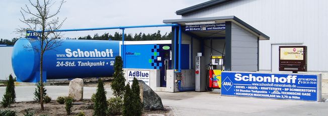 AdBlue Tankstellen & Bezugsmöglichkeiten | Schonhoff Mineralölhandel & Tankstellen GmbH