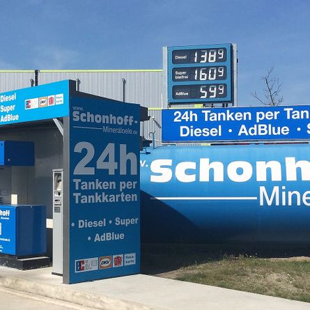 Tankstellen | Freie Tankstelle 24h Tankpunkt in Hüntel | Schonhoff Mineralölhandel & Tankstellen GmbH