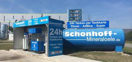 Tankstellen | Freie Tankstelle 24h Tankpunkt in Hüntel | Schonhoff Mineralölhandel & Tankstellen GmbH
